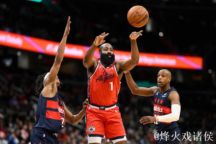 哈登36+7+9闪耀全场 萨尔28分助快船6连胜奇才 哈登36+7+9闪耀全场 萨尔28分助快船6连胜奇才